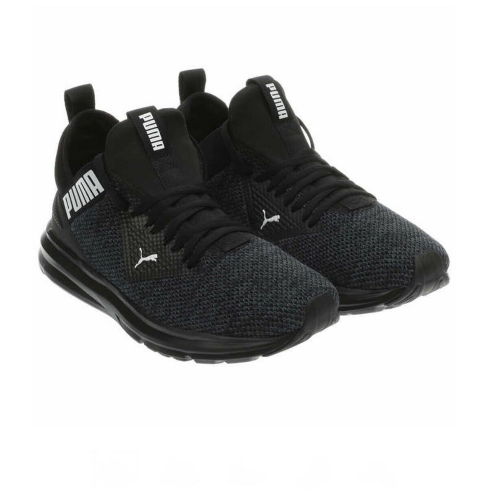 NEW Puma Men Enzo Beta Woven shoes SNEAKER BLACK HEATHERED NIB - Picture 3 of 6